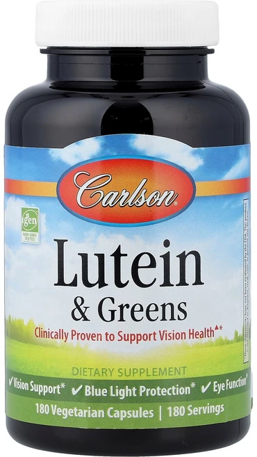 Carlson 칼슨 루테인 180 베지캡 지아잔틴 영양제, Carlson 칼슨 루테인 180 베지캡 지아잔틴 영양, 1개, 180정 - 쿠팡