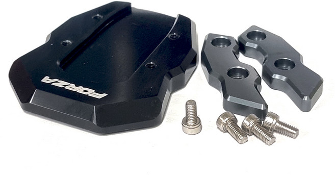 락모터스 혼다 포르자350 호환 스텐드클립 18-26년식 확장패드 발판 튜닝 FORZA 주차 스탠드커버 호환, 블랙, 1개