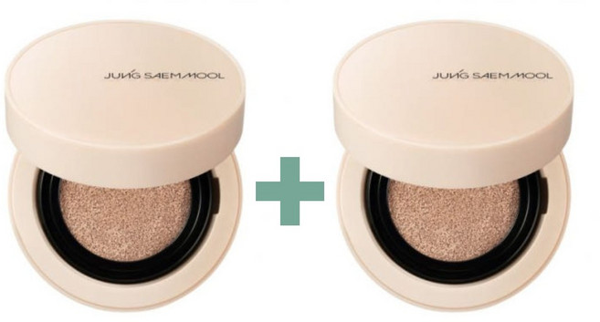 정샘물 스킨 누더 쿠션 컨실러, 1+1 페어라이트, 1개