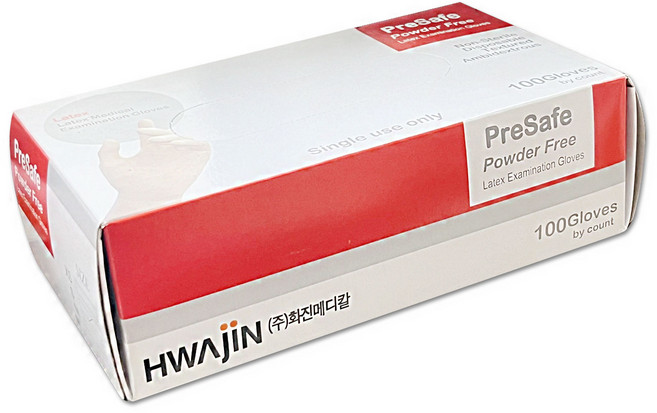 [이원헬스케어]프리세이프 라텍스 덴탈글러브 파우더프리 100매 병원 일회용장갑 수술용, 1세트, M