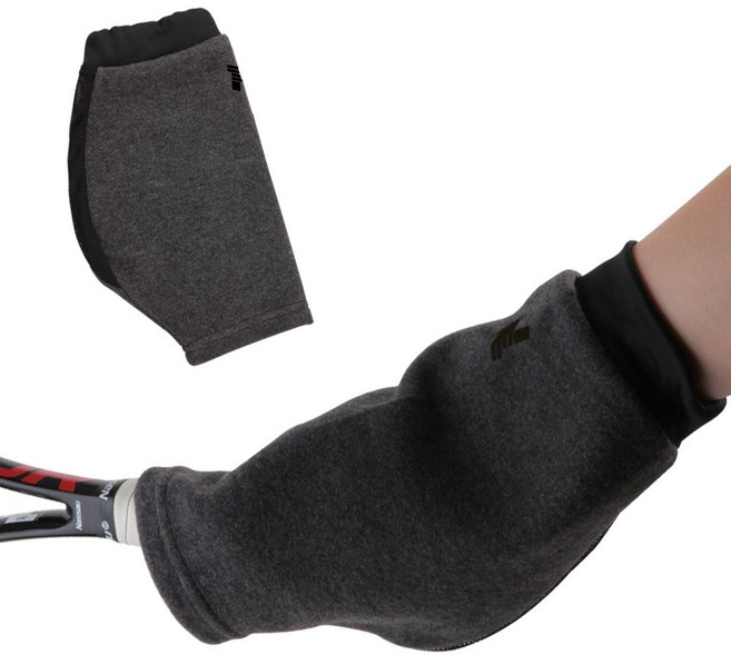 낫소 스포츠 테니스 방한 손 토시 배드민턴, Black / Gray, 2개