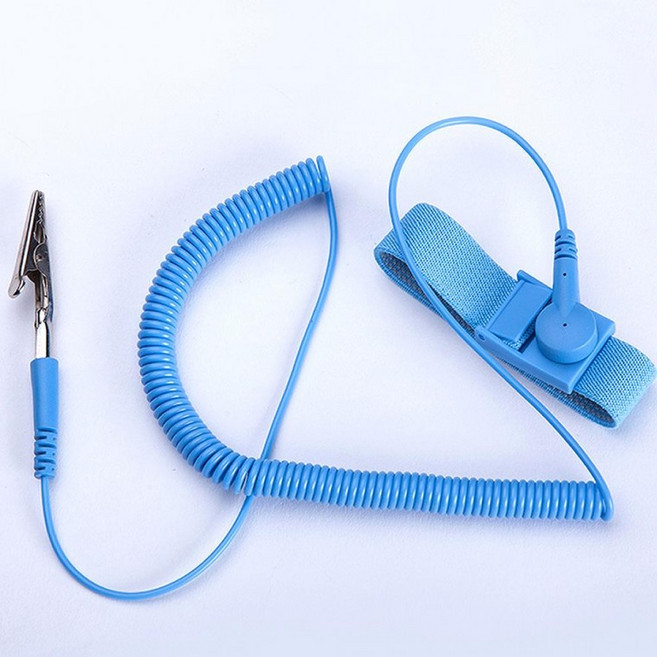 어스링 유선 팔찌 정전기방지 손목띠 어스밴드, 1개