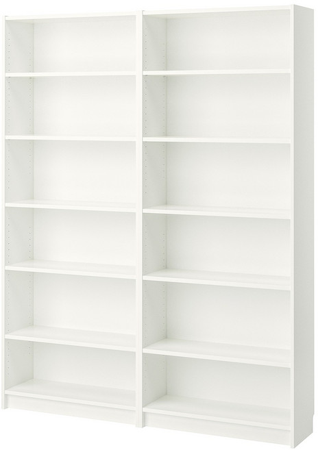 이케아BILLY 빌리 책장 화이트 160x28x202 cm - IKE, One Color, 6단