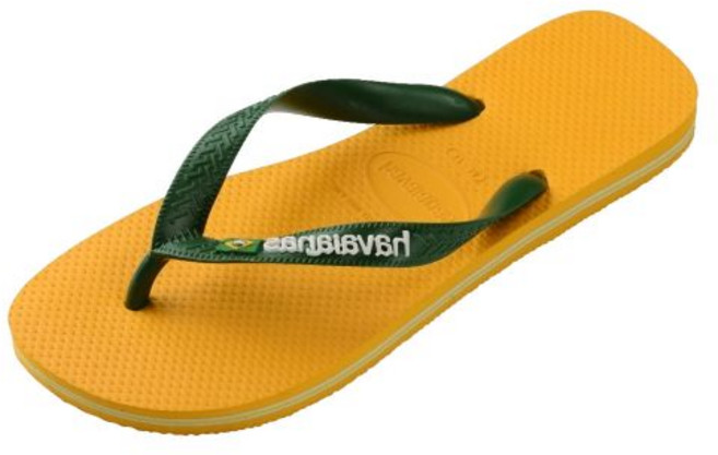 하바이아나스 브라질 로고 플립플랍 쪼리 Pop Yellow 매장정품 259311