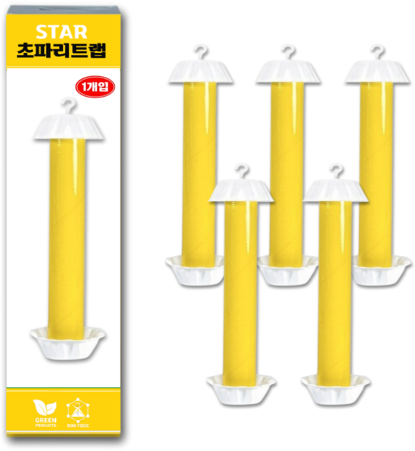 초파리트랩 플라이스틱 날벌레 날파리 나방파리 뿌리파리 벼룩파리 파리 퇴치 끈끈이, 5개, 60g