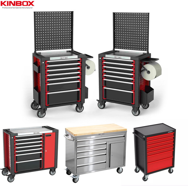 [KINBOX] 다용도 이동식 이동 공구함 공구대 다이 최고의품질 스테인리스, 1개