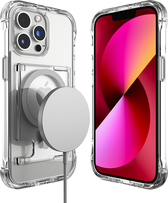 니케 올인원 아이폰 맥세이프 카드 지갑 수납 케이스 클리어 투명