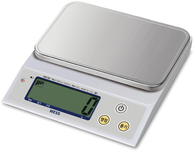 웨스 5kg 계량 전자저울 WZ-3D 주방 업소용 가정용, 1개