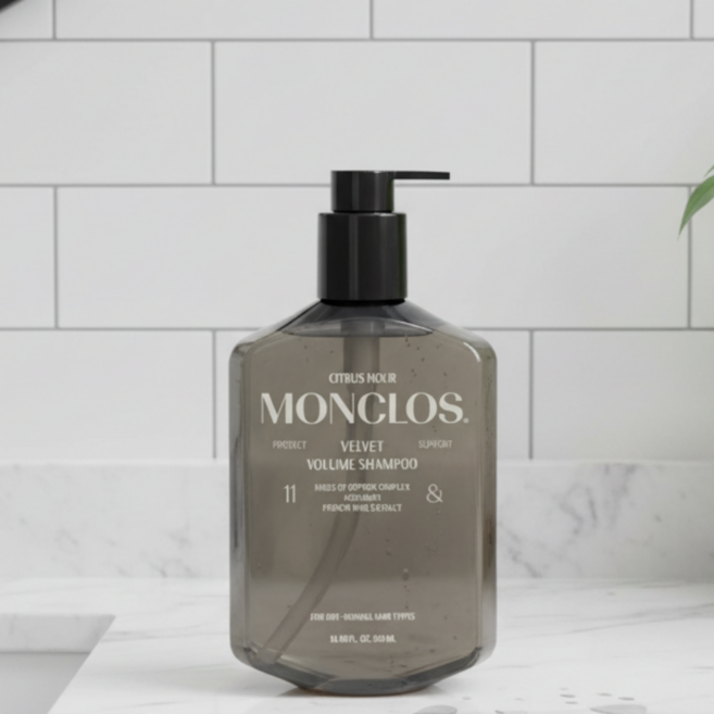 몽클로스 벨벳 볼륨 샴푸 힘없고 가는모발용 샴푸 건성 중성 두피, 1개, 500ml