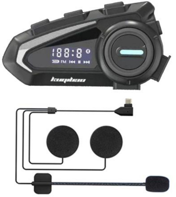 핸즈프리 K20 디지털 헤드셋 FM 기능 소음 무선 5.1 지원 키트 모토 감소 음성 블루투스 헬멧 라디오, 1)Hard Microphone