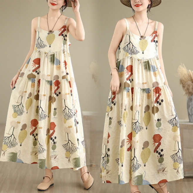 ZENCY 젠시 베리타 나시 롱원피스