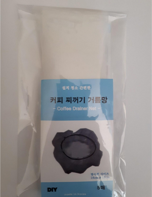 커피찌꺼기거름망 필터 배수망 초파리트랩, 1개