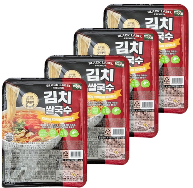 백제 김치 쌀국수 100g x 4개/코스트코 쌀국수