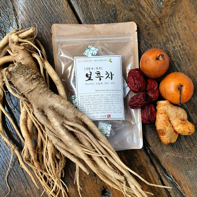 국산100% 도라지 배 생강차 티백 보후차, 40티백(20티백 X 2팩), 2개, 2g, 20개입