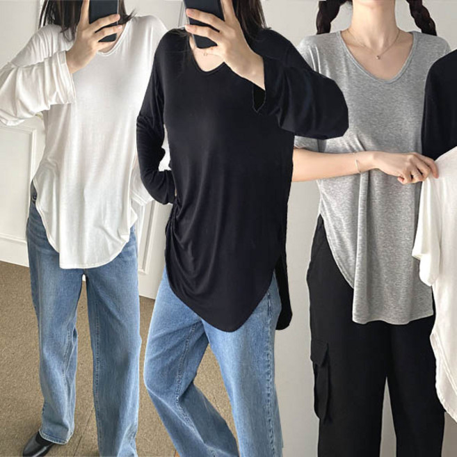 데일리브이넥티 긴팔티 긴소매티 반팔티 롱티 빅사이즈티 무지티 민무늬티 롱박스티 루즈핏티셔츠 롱원피스티 반소매티 가을티 긴팔소매티 박스롱티 브이넥티셔츠 무지티셔츠 가을신상티 간절기티