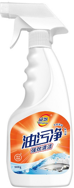 水霧油污清潔劑 萬用清潔劑 泡沫清潔劑 廚房清潔劑 重油汙清潔劑 油污淨 廚房清潔, 1個, 01.橘標 威飄油污净500ml 含噴頭
