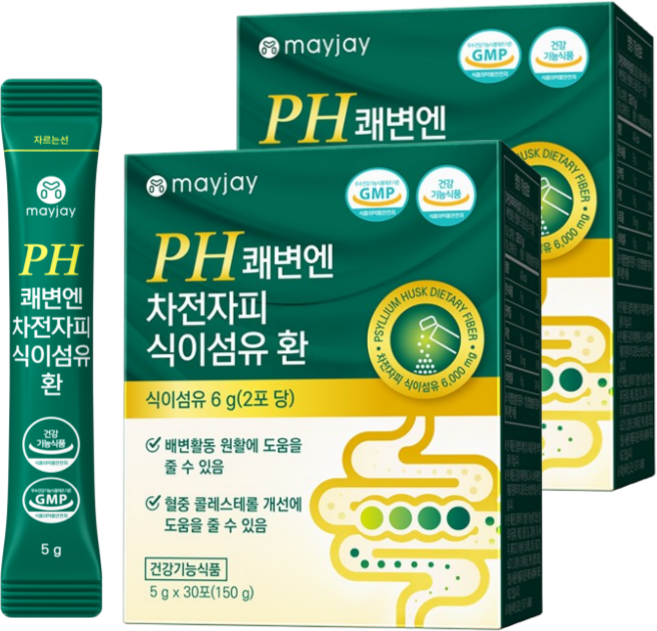 차전자피 환 식이섬유 쾌변엔 메이제이, 2개, 30회분