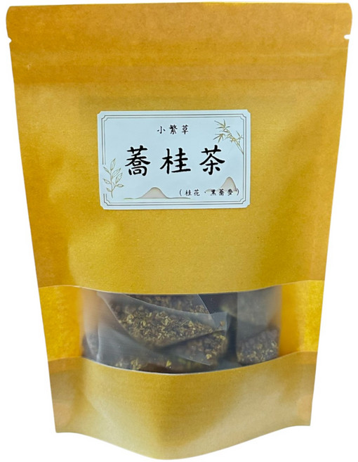 繁花茶館 蕎桂茶 桂花黑蕎麥養生茶飲 焙香順口 三角立體茶包 6g x 10入, 1個, 10個裝