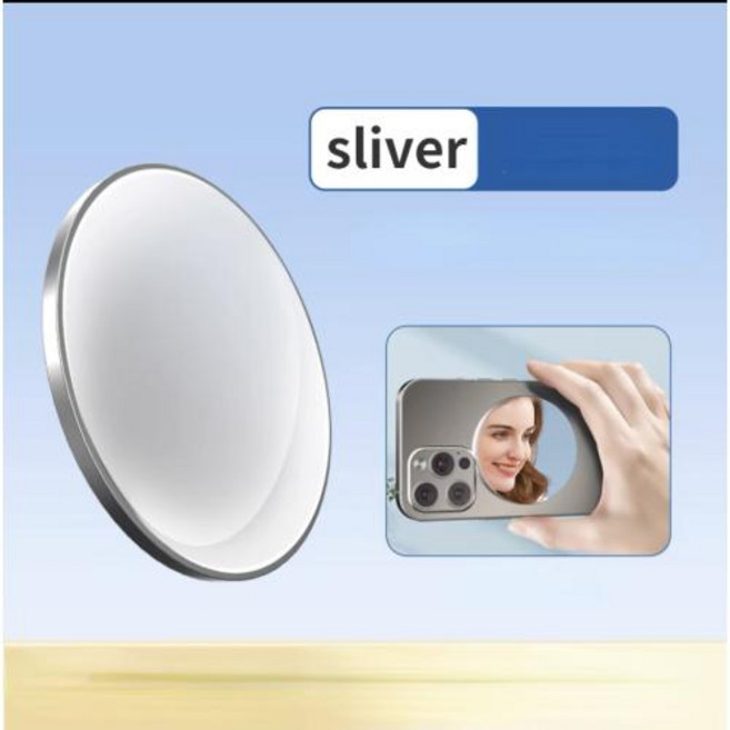 후면 카메라 용 자기 셀카 거울 Magsafe IPhone 15 14 13 Max Plus for Selfies Vlogging 용 슬림 폰 볼록 거울, aluminium alloy A, 1개