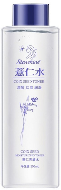 Starshine 薏仁化妝水 潤顏保濕 濕敷調理, 1個, 500ml