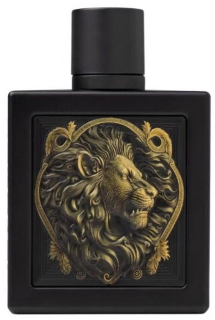 Lion Eau De Parfum Spray 獅子頭男士香水, 1個, 黑色,100ml