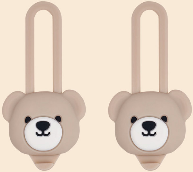 베일리 강아지 불빛 팬던트 야간산책 충전식 LED블링커, 해피테디+해피테디, 1개