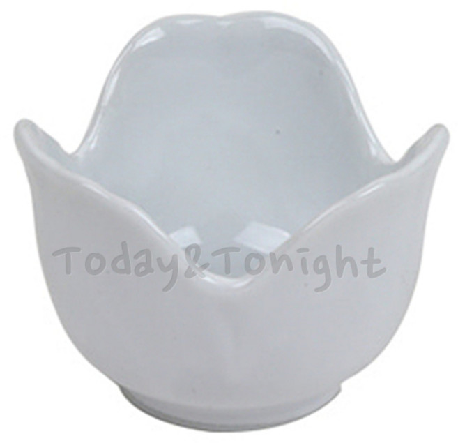 ★T&T★ 일본 도자기 튤립종지 (화이트) 소스볼 초장기 쌈장 그릇 업소용 일식 간장 그릇 찬기 ★R871MT★724J225, 1개