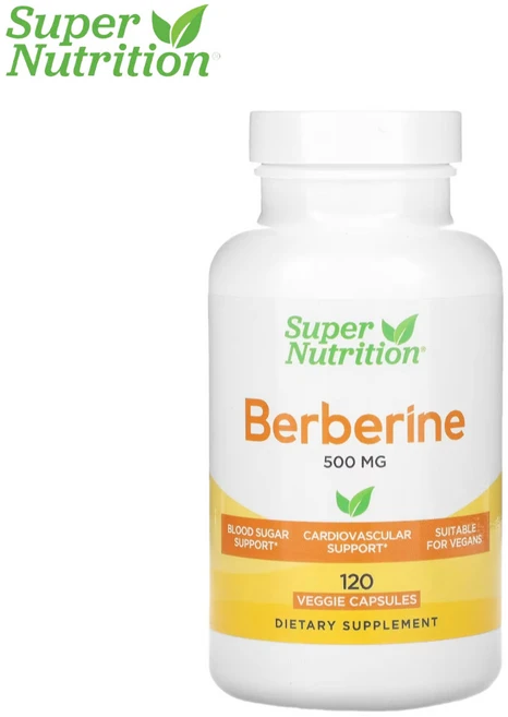 슈퍼 수퍼 뉴트리션 베르베린 버베린 버버린 Berberine 500mg 120캡슐, 1개 - 쿠팡