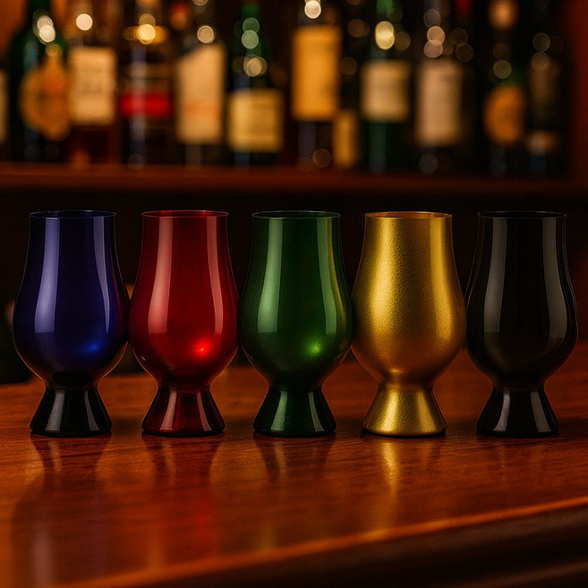 글렌캐런 싱글몰트 위스키 블라인드 테이스팅 전용잔 4종, 2개, Red