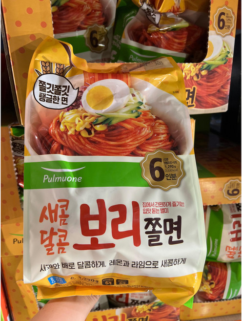 코스트코 풀무원 보리쫄면 1290g(6인분) 코스트코, 상세 설명 참조, 1.29kg, 1개