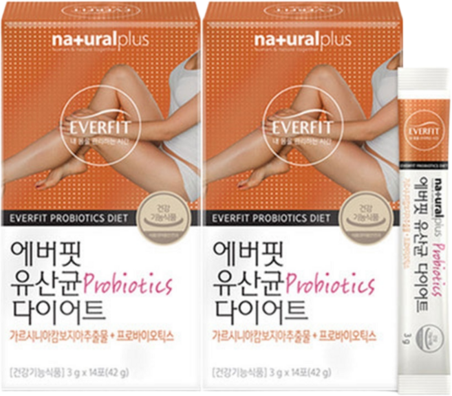 에버 체지방감소도움 장건강 유산균 프로바이오틱스 다이어트 2박스 28포, 1개