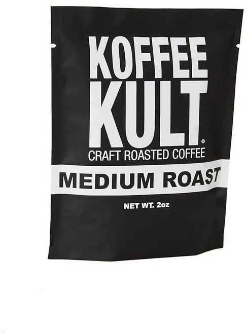 Koffee Kult 미디엄 로스트 원두 커피 - 컵마다 대담하고 풍부한 맛과 향을 찾는 카페인 애호가를 위한 프리미엄 아라비카 커피콩 - 브루잉 애호가에게 적합 (원두 59, 56.7g, 1개
