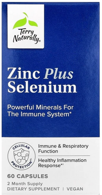 Terry Naturally 아연 플러스 셀레늄 베지캡슐 60정, 1개 - 쿠팡