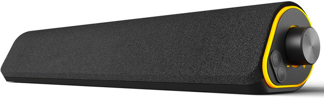 쏘빗 RGB LED 블루투스 스피커 게이밍 사운드바, 블랙