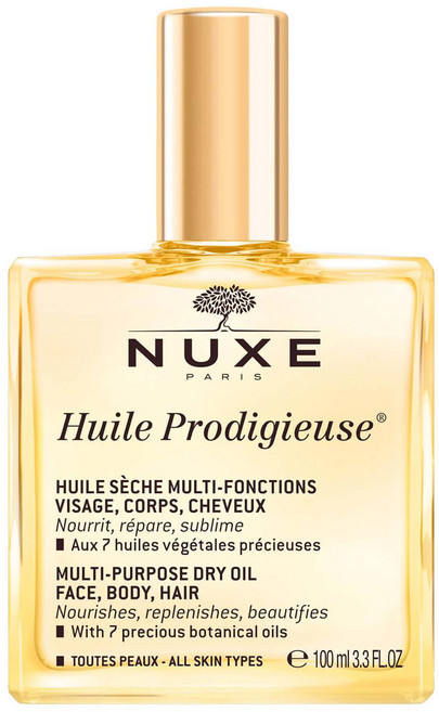 NUXE 巴黎歐樹 全效晶亮乾性護理油, 100ml, 1個