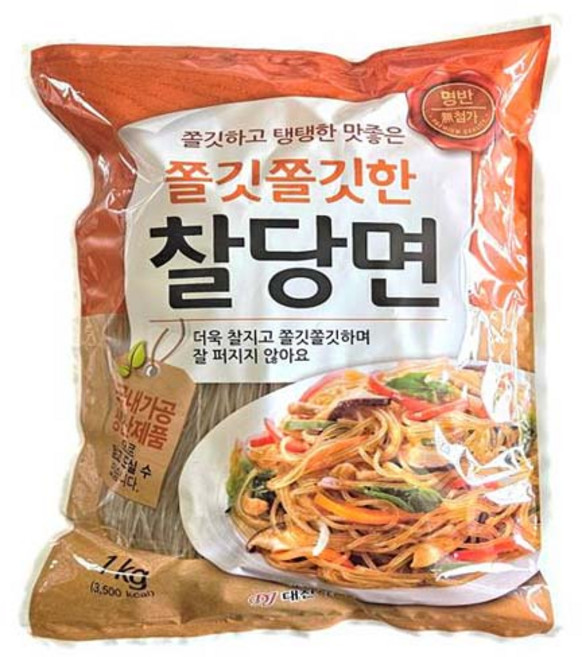 대진식품 쫄깃쫄깃한찰당면 1kg / 한식당면 국내생산당면, 1개