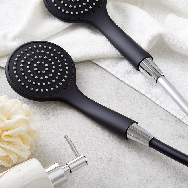 세비앙(주) 아치 핸드샤워기 블랙에디션(샤워기+샤워호스 패키지) 스테인레스호스 2m, 1개