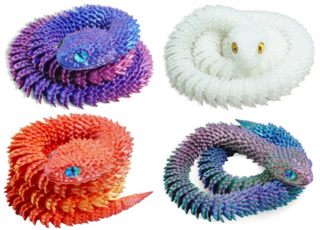 3D 장난감 관절뱀 60CM 1+1