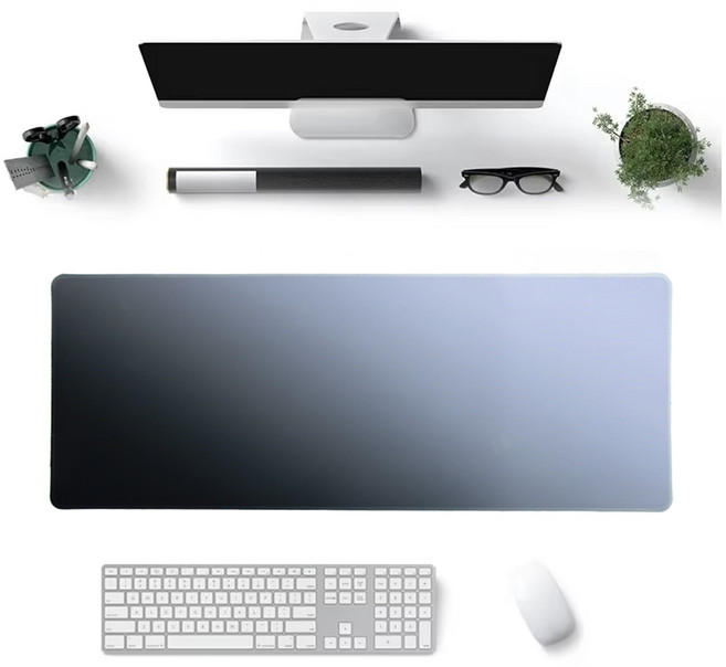 아이존아이앤디 마우스 키보드 데스크 게이밍 장 패드 EZ GDP-833, 블랙화이트, 1개