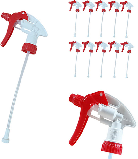 캐니온 건 내화학성 분무기 헤드, 레드, 10개