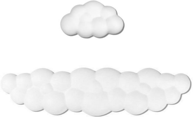 워키즈 구름 팜레스트 풀배열 메모리폼 키보드 마우스 손목 받침대 세트, 1세트, 키보드+마우스