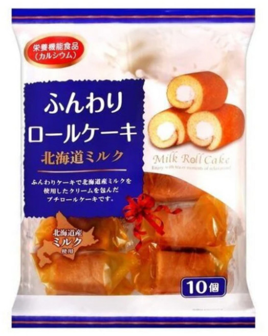 야마우치 밀크 롤케이크 10p, 1개, 140g
