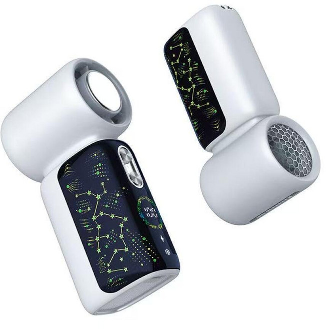 JUMGREEN Portable Fan 100 Speed Mini Handheld Fan with Turbo Cooling Function 3000mAh Battery F, White