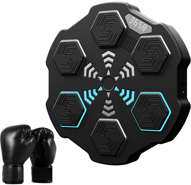 타이밍 알림 Blueteeth 연결 계산 가능한 음악 복싱 장갑 세트 벽 대상 샌드백 민첩성 반응 휴식 훈련, 01 a