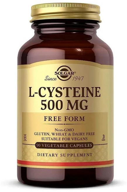 솔가 L-시스테인 500mg 90캡슐 솔가 비건 글루텐프리 논GMO, 1개, 90정