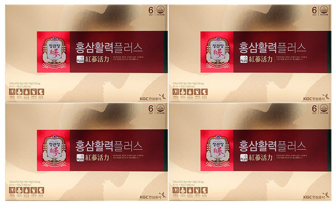 정관장 홍삼활력 플러스 2박스, 1.2L, 4개