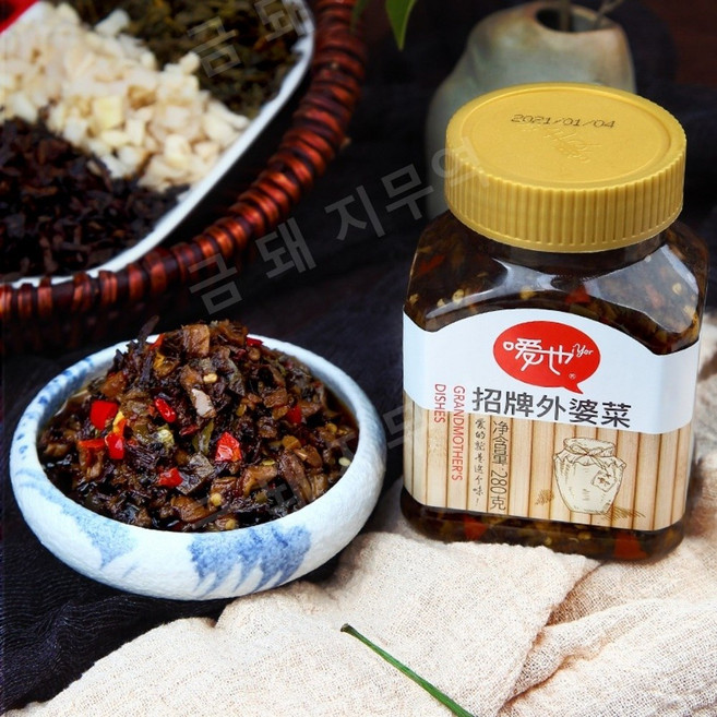 후난 특산품 요리 소스 辣椒酱 下饭菜, 1개, 280g