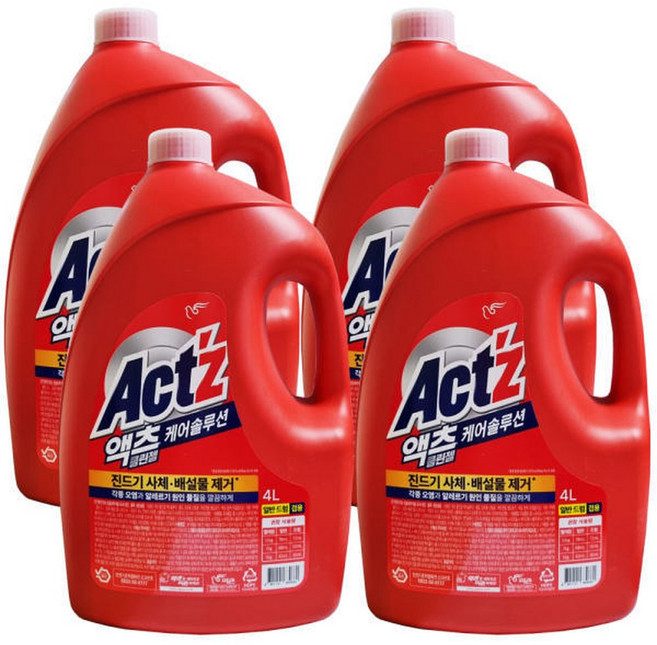 피죤 액츠 파워젤 겸용 4L X 4개
