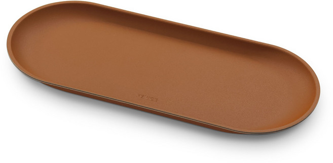 페니체 오피스 가죽 펜 트레이, 1개, 브라운