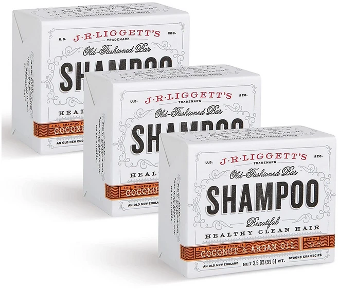 JRLIGGETT All-Natural Shampoo Bar Coconut Aragan 네추럴 고체 샴푸 바 99g x3개, 1개 - 쿠팡